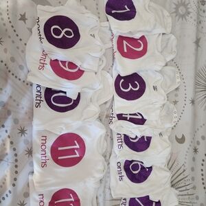 Baby Milestone Onesies Set